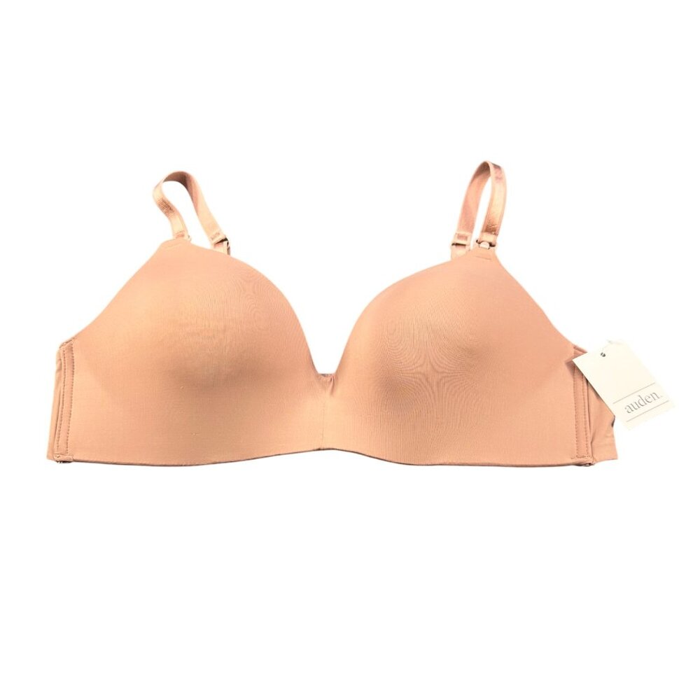 Auden Women's 36B Snag On Front Nursing Bra Lightly Lined Wireless 2 Way Straps